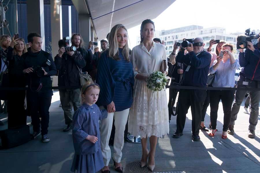 Mary macht Mut - die dänische Kronprinzessin und Eva Kruse (l.) beim Nachhaltigkeitsgipfel